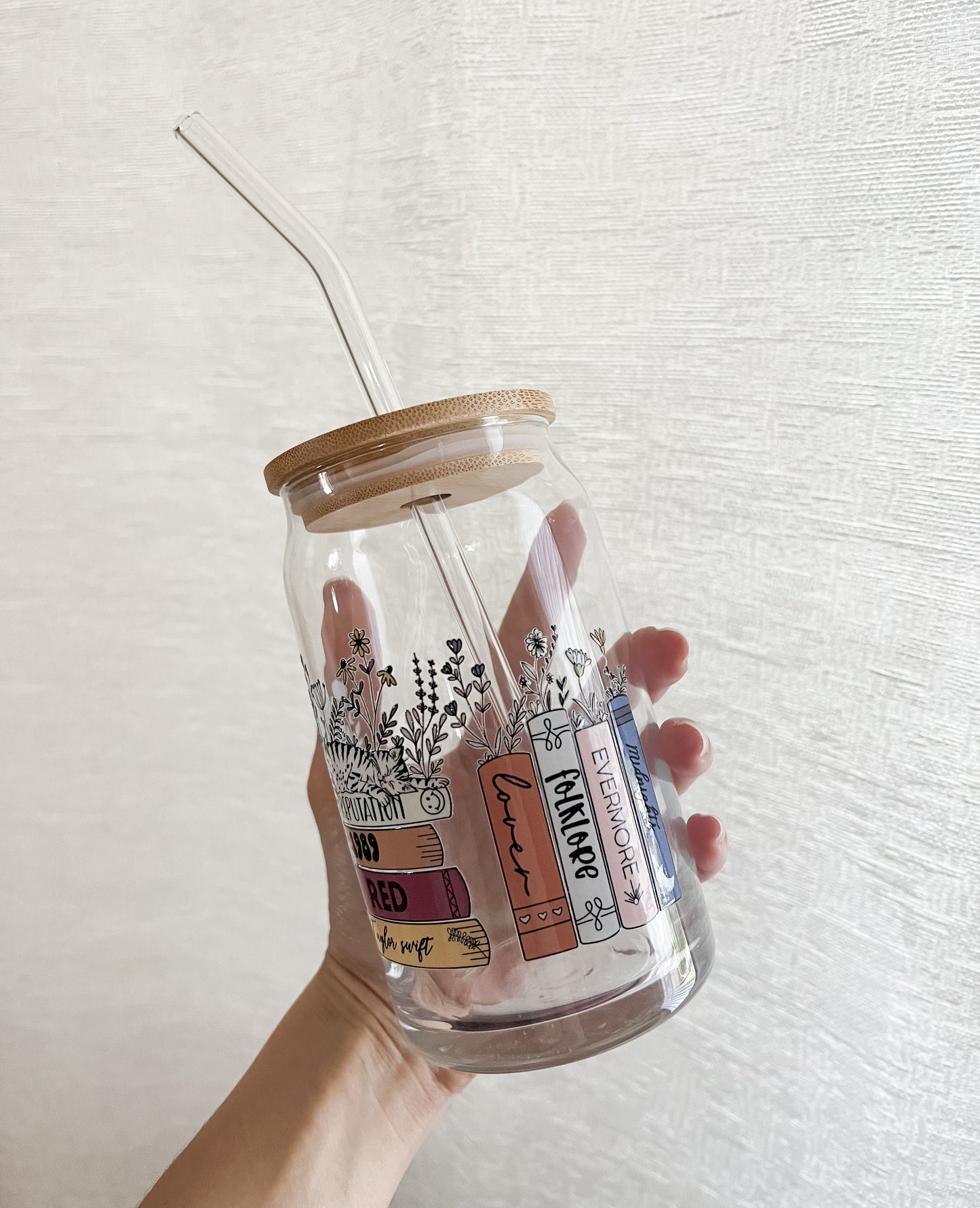 The Eras Books Glass Can Cup