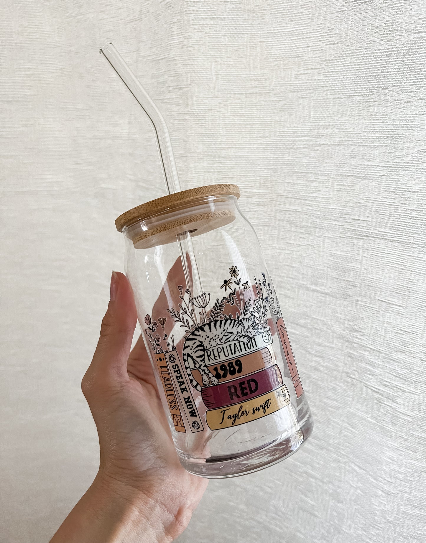 The Eras Books Glass Can Cup