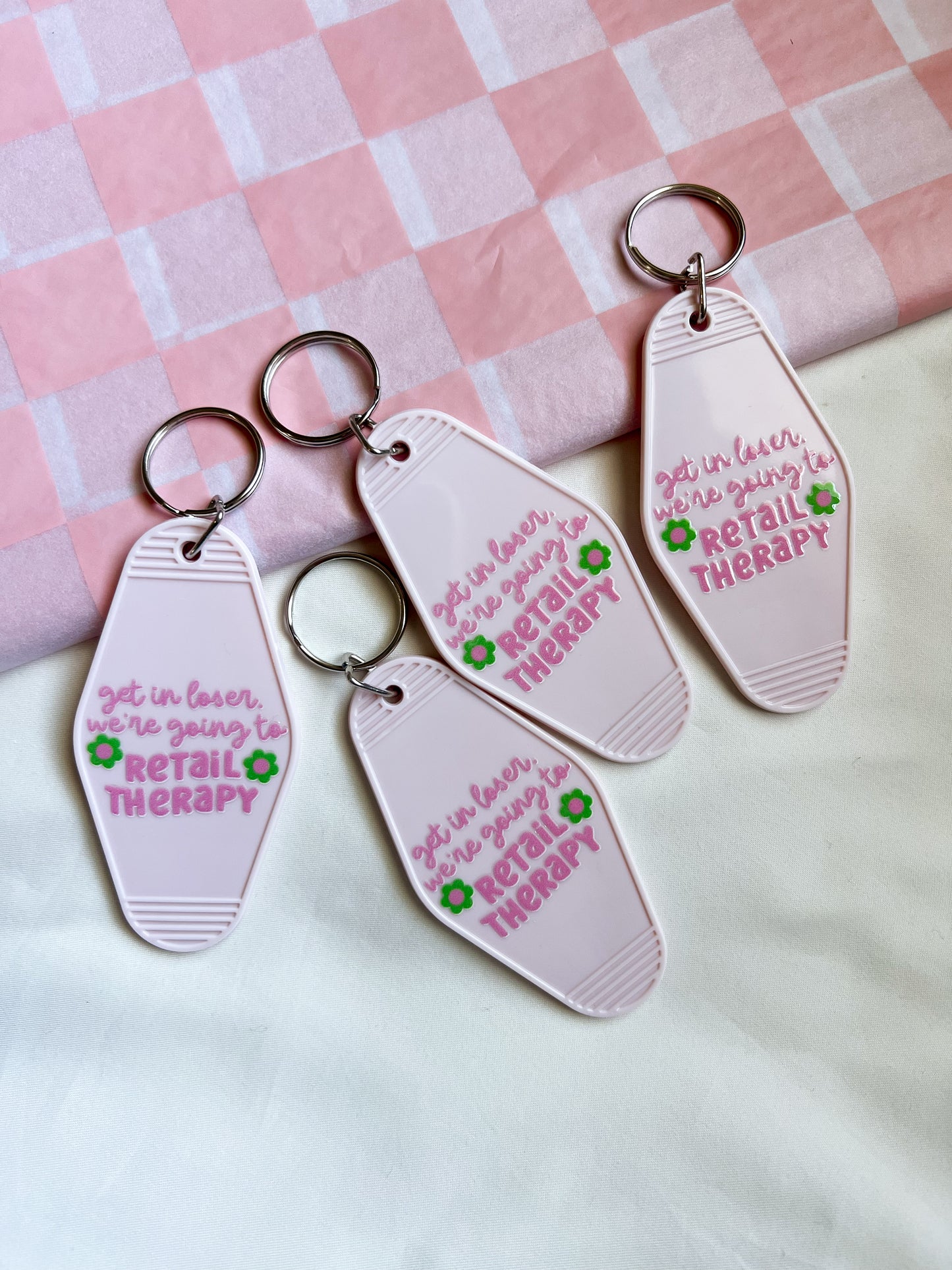 Get in Loser! Motel Keychain