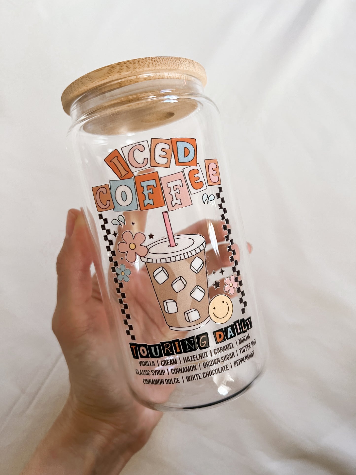 Iced Coffee Touring Daily Glass Cup