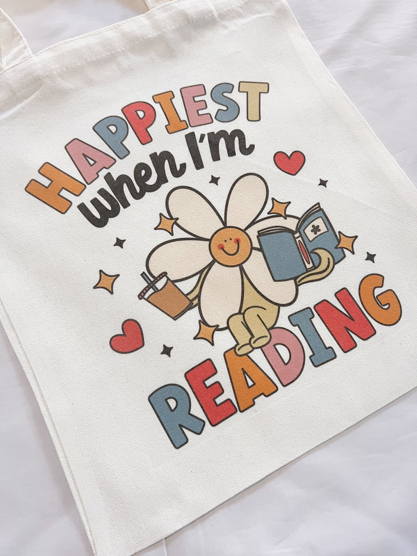 Happiest When I’m Reading Tote Bag